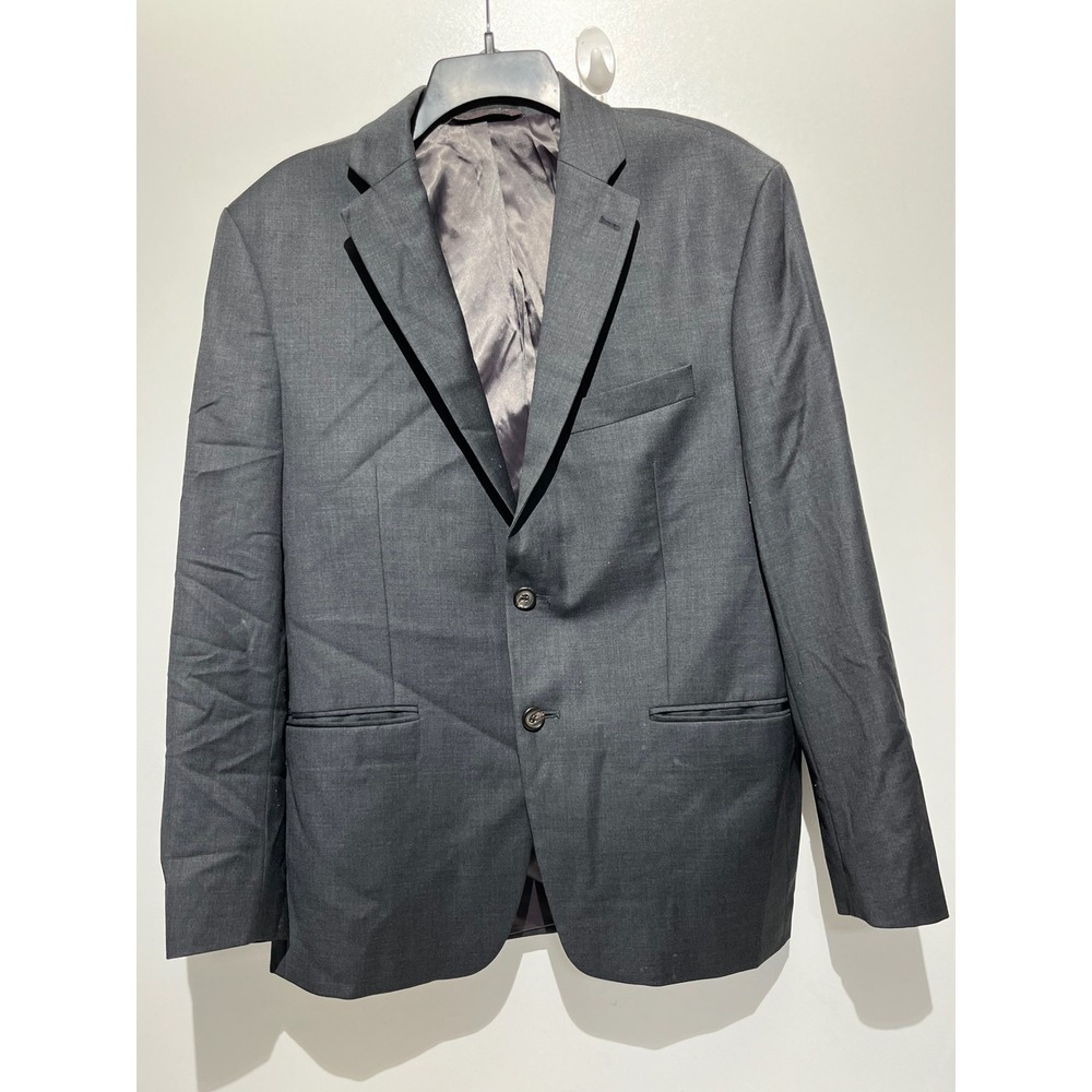 Lauren Ralph Lauren Mens Grey Two Button Blazer Sport Coat Jacket